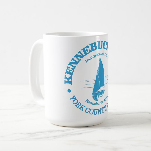 Kennebunkport (segelbåt) kaffemugg (Framsida vänster)