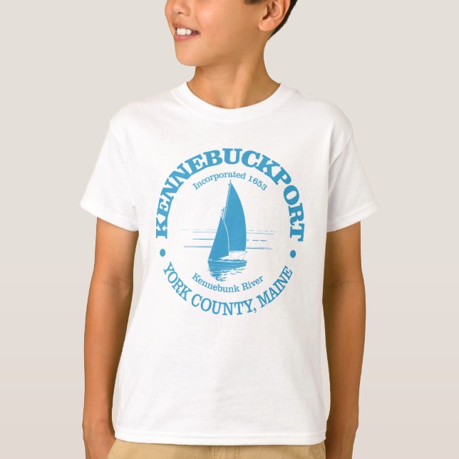 Kennebunkport (segelbåt) t shirt (Framsida)
