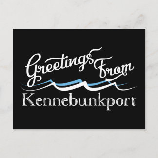 Kennebunkport Vatten Vågar Vykort