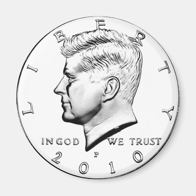 KENNED HALF DOLLAR MAGNET (Framsidan)