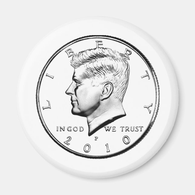 KENNED HALF DOLLAR MAGNET (Framsidan)