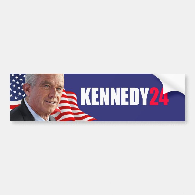 KENNEDY24 - Robert F Kennedy Jr för president 2024 Bildekal (Framsidan)