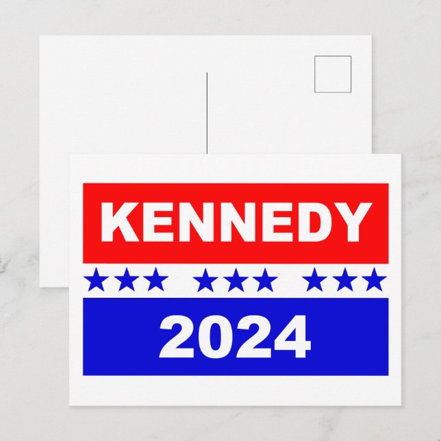 Kennedy 2024 vykort (Fram/baksida)