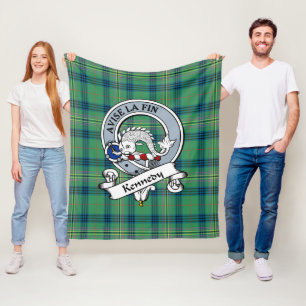 Kennedy Ancient Klan Badge Tartan Play Fleecefilt