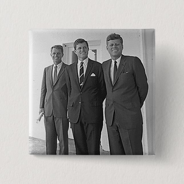 Kennedy bröder, John, Ted, Robert Knapp (Framsida)