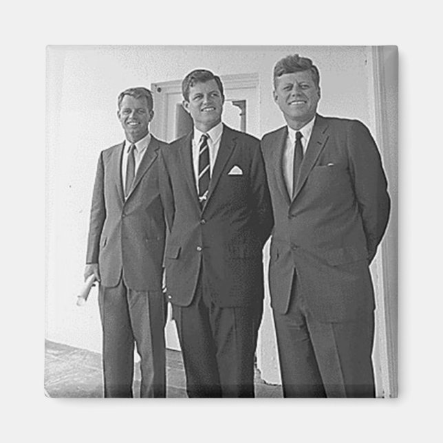 Kennedy Brothers, John, Ted, Robert Magnet (Framsidan)
