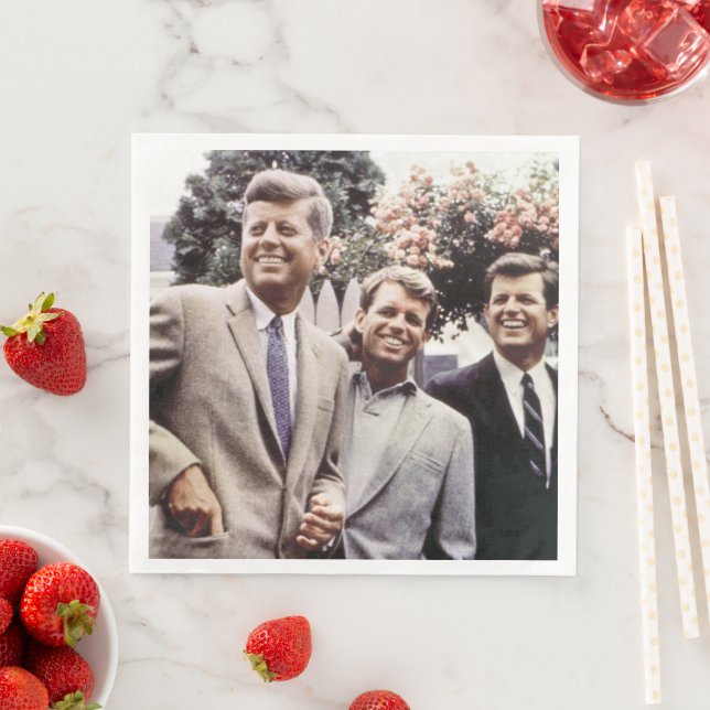 Kennedy Brothers, President John, Robert & Ted Pappersservett (Insitu)