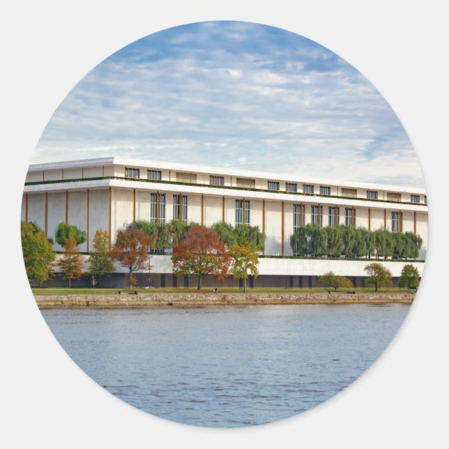 Kennedy Center Runt Klistermärke (Framsida)
