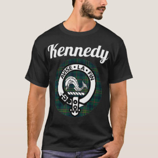 Kennedy Clan Scottish Name Coat Of Arms Tartan  T Shirt