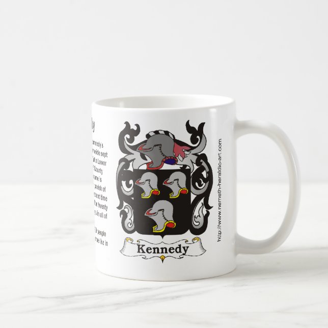Kennedy familjvapensköld på en mugg (Höger)