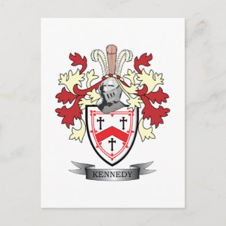 Kennedy Family Crest Jackar om Arm Vykort