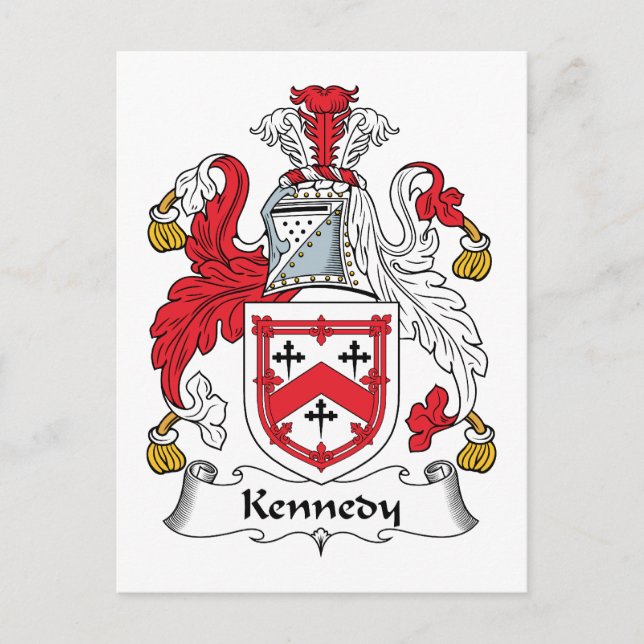 Kennedy Family Crest Vykort (Framsida)
