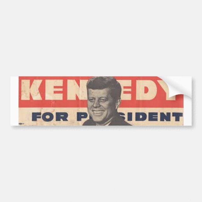 Kennedy för president Bumper Sticker Bildekal (Framsidan)