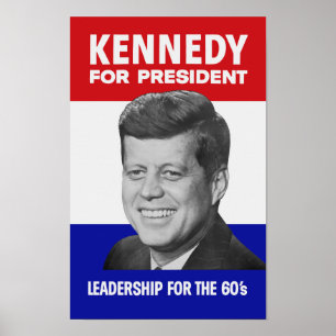 Kennedy för presidenten 1960 poster