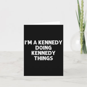 Kennedy Gift Funny Surname Family Träd Birthday Re Kort