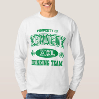 Kennedy irländskt dricka lag t-shirt