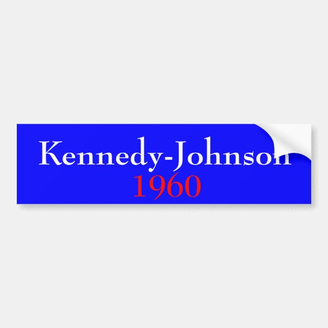 Kennedy-Johnson 1960 Bildekal (Framsidan)