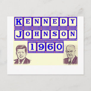 Kennedy-Johnson 1960 Vykort
