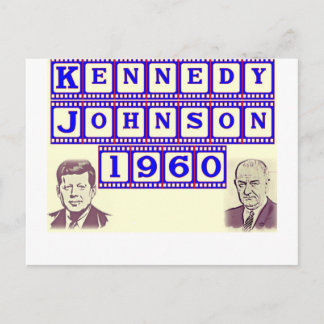 Kennedy-Johnson 1960 Vykort