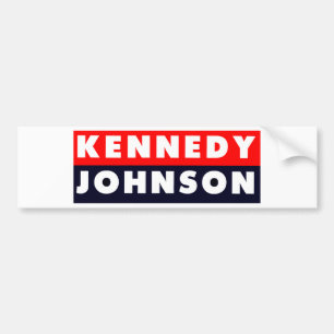 Kennedy Johnson bildekal 1960