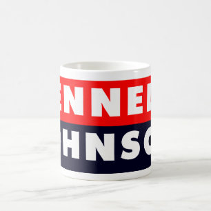Kennedy Johnson bildekal 1960 Kaffemugg