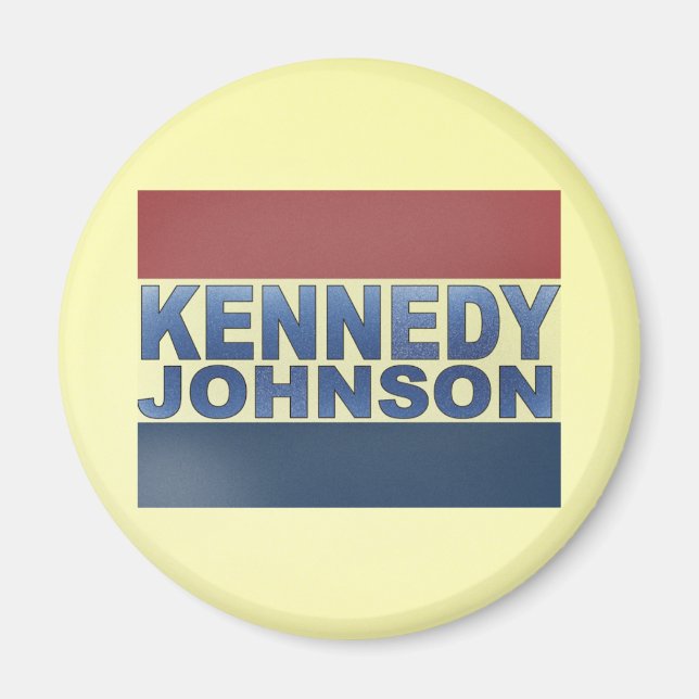 Kennedy Johnson Kampanj Magnet (Framsidan)