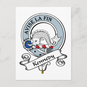Kennedy Klan Badge Vykort