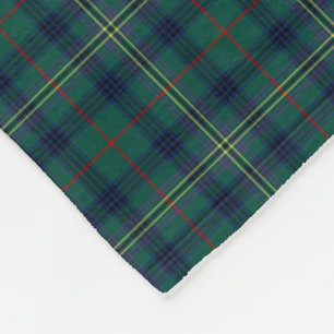 Kennedy-Klan Tartan-Grönt Pached Fleecefilt