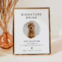 KENNEDY Minimalist 1 Photo Pet Namnteckning Drink