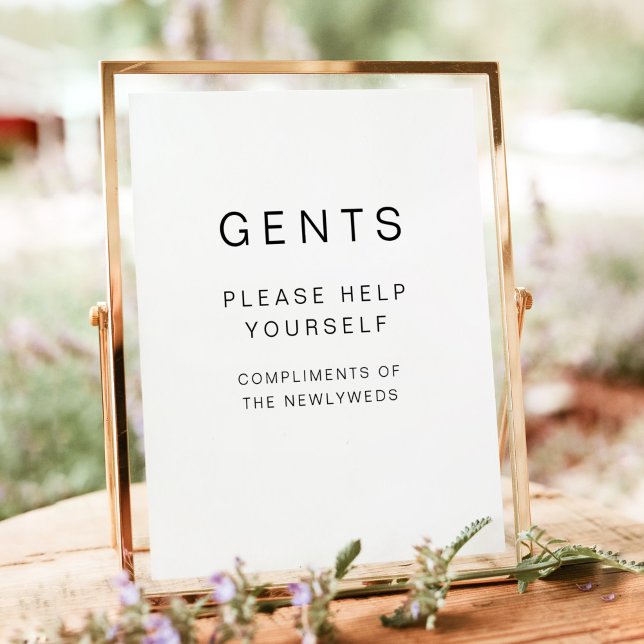 KENNEDY Modern GENTS Bathroom Toiletry Poster (Skapare uppladdad)