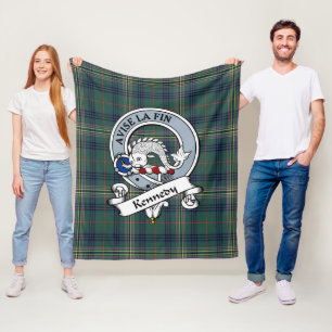 Kennedy Modern Klan Badge Tartan Play Fleecefilt