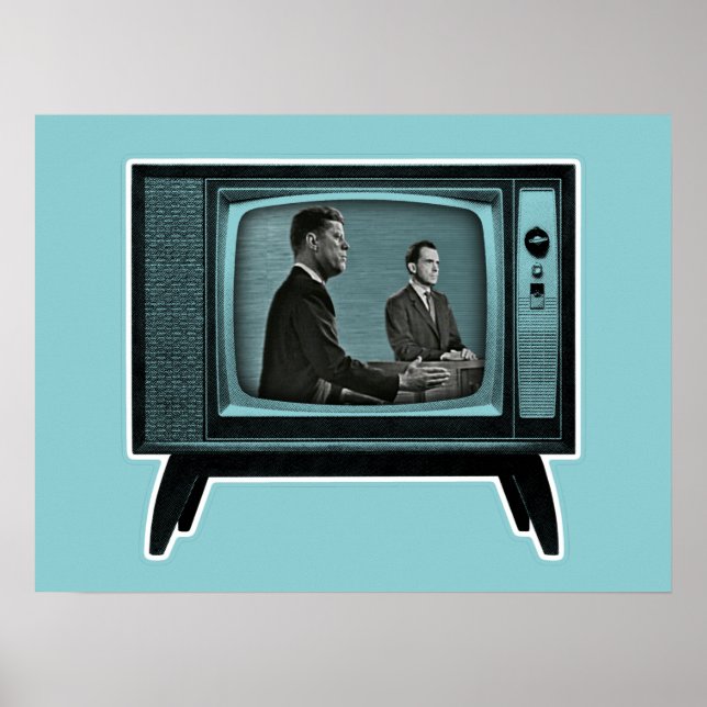 Kennedy Nixon 1960 TV Debate Poster (Framsidan)