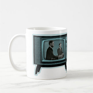 Kennedy Nixon 1960 TV-debatt Kaffemugg
