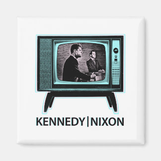 Kennedy Nixon 1960 TV-debatt Magnet