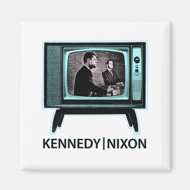 Kennedy Nixon 1960 TV-debatt Magnet (Framsidan)