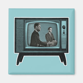 Kennedy Nixon 1960 TV-debatt Magnet