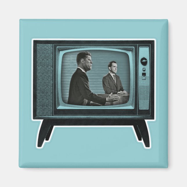 Kennedy Nixon 1960 TV-debatt Magnet (Framsidan)