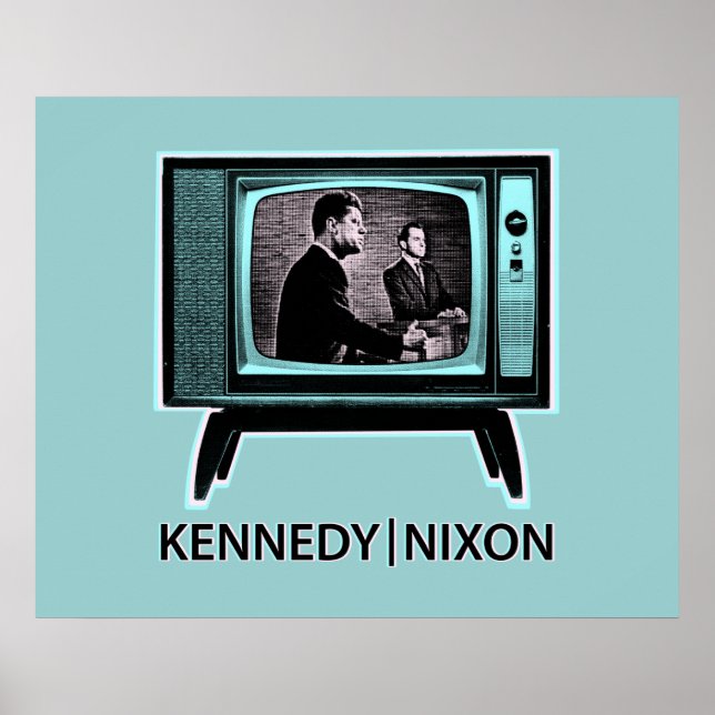 Kennedy Nixon 1960 TV-debatt Poster (Framsidan)