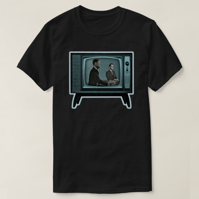 Kennedy Nixon 1960 TV-debatt T Shirt (Design framsida)