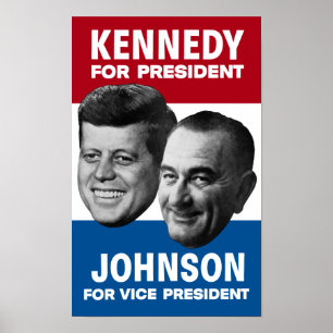Kennedy och Johnson 1960 Poster