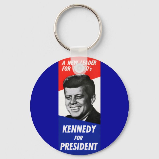 Kennedy Presidentens Kampanj 1960 Nyckelring (Framsida)