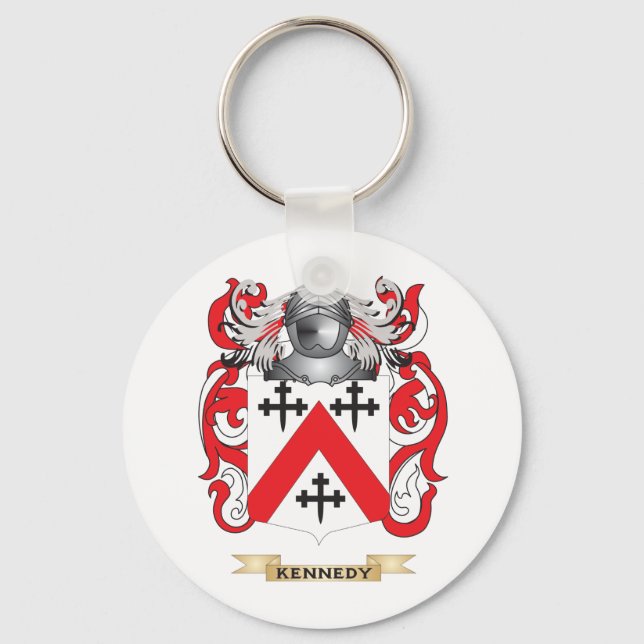 Kennedy-(Scottish) Jackar av Arm (Family Crest) Nyckelring (Framsida)