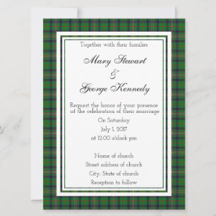 Kennedy Scottish Wedding Investigation Inbjudningar