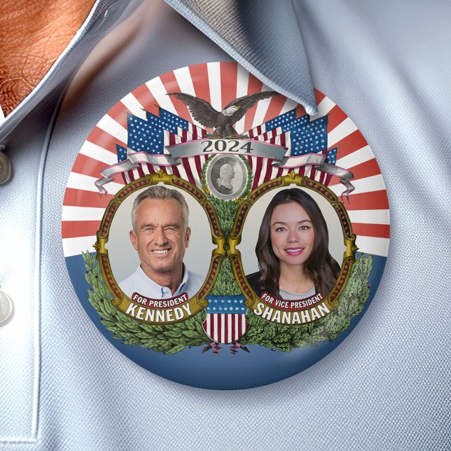 Kennedy Shanahan 2024 - Insamlingsbar Kampanj Knapp (Campaign Button)