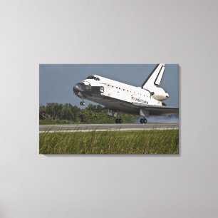 Kennedy Space Center i Shuttle Endeavor landar Canvastryck