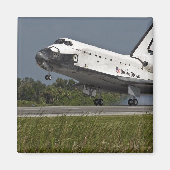Kennedy Space Center i Shuttle Endeavor landar Magnet (Framsidan)