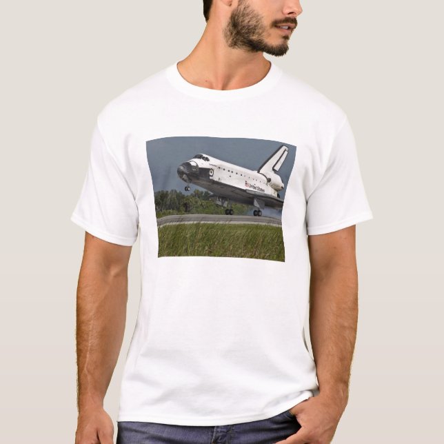 Kennedy Space Center i Shuttle Endeavor landar T-shirt (Framsida)