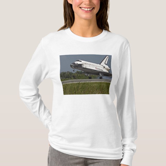 Kennedy Space Center i Shuttle Endeavor landar T-shirt (Framsida)