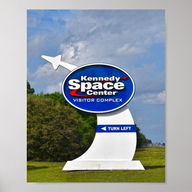 Kennedy Space Center Visitor Complex skylt (Framsidan)