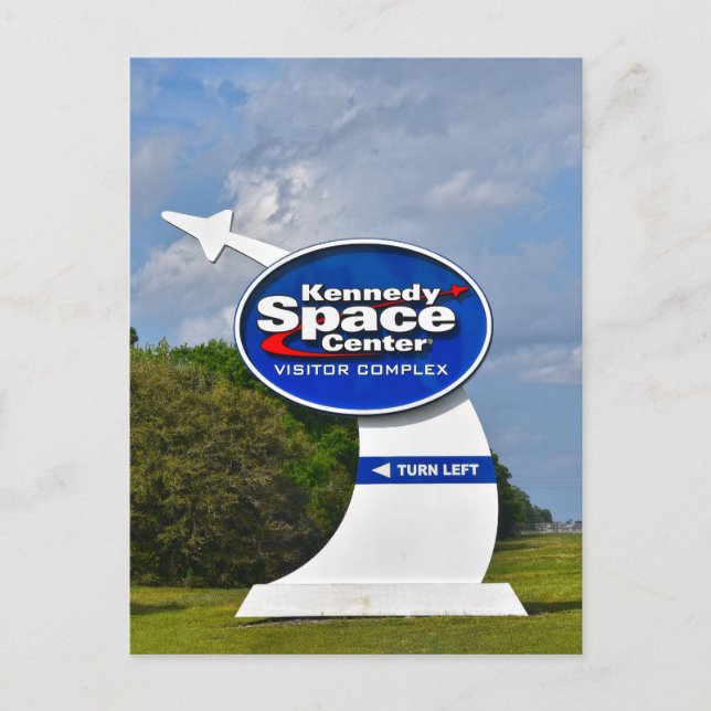 Kennedy Space Center Visitor Complex skylt Vykort (Framsida)